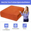 Spannbettlaken Frottee Rostbraun 60x120 cm  – Weiches Produktbild-Vorschau 2