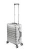 Travelhouse Oslo hliníkový príručný kufor 55 cm strieborný Náhľad obrázku produktu 1