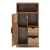 Badezimmerschrank 'Namsskogan' 100x50x25cm Walnussoptik Produktbild-Vorschau 5