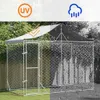 vidaXL Outdoor-Hundezwinger mit Dach Silber 3x1,5x2,5m Produktbild-Vorschau 5