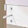 SoBuy Mobile lavabo con ante verticali Marrone Scandinavo Anteprima dell’immagine prodotto 4