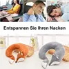 Nackenkissen, U-förmiges Reisekissen,Fuchs-Nackenkissen Produktbild-Vorschau 4