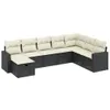The Living Store 8-tlg. Garten-Sofagarnitur mit Kissen Produktbild-Vorschau 3