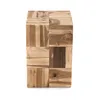 BEISTELLTISCH "PUZZLE" | Teak | Holz Blumen Hocker, Produktbild-Vorschau 4