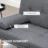 HOMCOM Rozkládací pohovka, 3místná pohovka, rozkládací Náhled obrázku produktu 6
