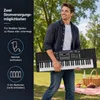 COSTWAY 61-toetsen keyboard piano set met standaard, krukje Productafbeelding-voorbeeld 9