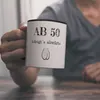 Ab 50 hängt´s abwärts Kaffeebecher Schwarz Besonders Produktbild-Vorschau 6