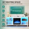 148 cm TV-Schrank mit elektrischem Kamin und Heizfunktion, Produktbild-Vorschau 6