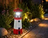 Solar LED Leuchtturm 27 cm rot-weiß mit rotierendem Licht Produktbild-Vorschau 10