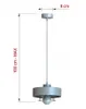 Luxolar Pendelleuchte Beige Gold E27 LED 60W - modern Produktbild-Vorschau 4