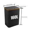 A diagram showing the dimensions of a laundry hamper. Produktbild-Vorschau