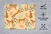 MuchoWow® Mauspad Mousepad Muster - Gepard - Blätter 23x19 Produktbild-Vorschau 2