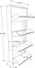 Skye Decor, Marino 4 - Anthracite, Schuhschrank, Anthrazit, Produktbild-Vorschau 3