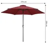 KINGSLEEVE® Sonnenschirm LED Beleuchtung UV Schutz 80+ Produktbild-Vorschau 7