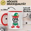 Opa Elf Tasse Geschenk Familienfeier Weihnachten Lustige Produktbild-Vorschau 3