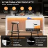 Kuchynský ostrov značky Merax s LED osvetlením, komoda s Náhľad obrázku produktu 7