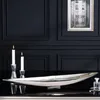 riess-ambiente Deko Schale SILVER LEAF 80cm silber Produktbild-Vorschau 1