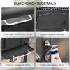 Outsunny BBQ Grillwagen mit Deckel und Ablagen Metall Produktbild-Vorschau 8