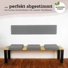 Lycce Bankauflage Kunstleder Klemmkissen 1 Leiste, extra Produktbild-Vorschau 10