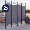 DEUBA® 2er Set Trennwand 180x160cm 4 teilig Blickdicht Produktbild-Vorschau 1