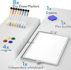 NicPro Dry-Löschen Mini Whiteboard A3, doppelseitiger Produktbild-Vorschau 2