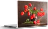 MuchoWow® Laptop Aufkleber Sticker Cover Ein Strauß roter Produktbild-Vorschau 1