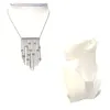 Kette 925 Silber rhodiniert Collier Zirkonia viele Kettchen Produktbild-Vorschau 5