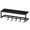 WOHNLING Wandgarderobe Metall Schwarz 70x20x20 cm Produktbild-Vorschau 8