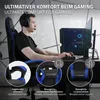 ML-Design Gaming Stuhl mit Fußstütze, Schwarz-Blau aus Produktbild-Vorschau 3