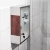 Relaxdays Medizinschrank EMERGENCY, Edelstahl & Holz-Optik, Produktbild-Vorschau 7