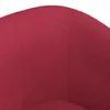 Sedia club in tessuto rosso vino Anteprima dell’immagine prodotto 6