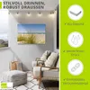 ARTland Wandbild Alu für Innen & Outdoor Dünengras Größe: Produktbild-Vorschau 3