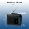 Retekess TR606 Prenosný kazetový prehrávač, FM-AM rádio, Náhľad obrázku produktu 8