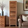Teako Design Highboard Ysane Teakholz Massiv 115x30cm mit Produktbild-Vorschau 7
