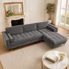 riess-ambiente Elegantes Ecksofa COZY VELVET 260cm grau Produktbild-Vorschau 15