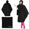 Trizand 22871 Poncho – Regenponcho mit Kapuze, schwarz Produktbild-Vorschau 3