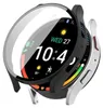 A smartwatch with a protective case and screen protector, showing the time and date. Produktbild-Vorschau