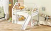 MODFU Lit superposé d'enfant 90x200cm avec toboggan, lit Voir les images du produit 11