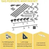 Solar Halterung Ziegeldach Montageset mit Klemmen Schwarz Produktbild-Vorschau 10