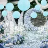 10 Stuecke Papier Laterne Lampions 10" (25 cm) Blau, rund Produktbild-Vorschau 3
