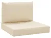 vidaXL Cuscino Pallet 2 pezzi tessuto Oxford beige Anteprima dell’immagine prodotto 1