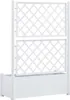 vidaXL květináč s mříží 100x43x142 cm PP Bílý Náhled obrázku produktu 6