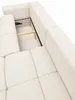 Ecksofa BUBBLE in Creme mit Schlaffunktion & Ottomane Produktbild-Vorschau 2