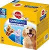 A box of Pedigree Dentastix dog treats with a golden retriever on the front. Anteprima dell’immagine prodotto