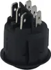 Wippschalter 22 mm Rund 6-Pin ON-OFF-ON Schwarz 250V 6A Produktbild-Vorschau 5