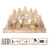 LED Holz Lichterbogen Weihnachtsdorf mit Timer - 44 x 26 cm Produktbild-Vorschau 2