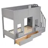 Lit superposé Merax 90 x 200 cm avec structure en bois, lit Voir les images du produit 10
