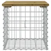 vidaXL Gartenbank aus Gabionen 43x44x42 cm Kiefernholz Produktbild-Vorschau 4