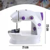 Draagbare mini naaimachine met LED-verlichting 2 standen Productafbeelding-voorbeeld 7