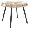 vidaXL Set di 3 pezzi da giardino con cuscini Beige poly Anteprima dell’immagine prodotto 8
